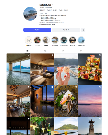 鷗風亭公式Instagram