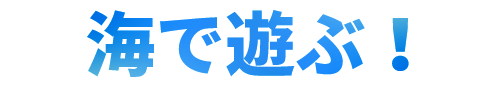 海で遊ぶ!