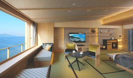 港を望むビューカウンター付 ハーバーサイド・スイート