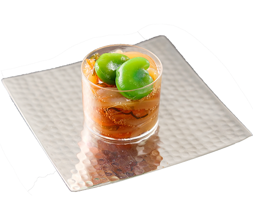 ・烏賊刺松前漬け・空豆甘煮