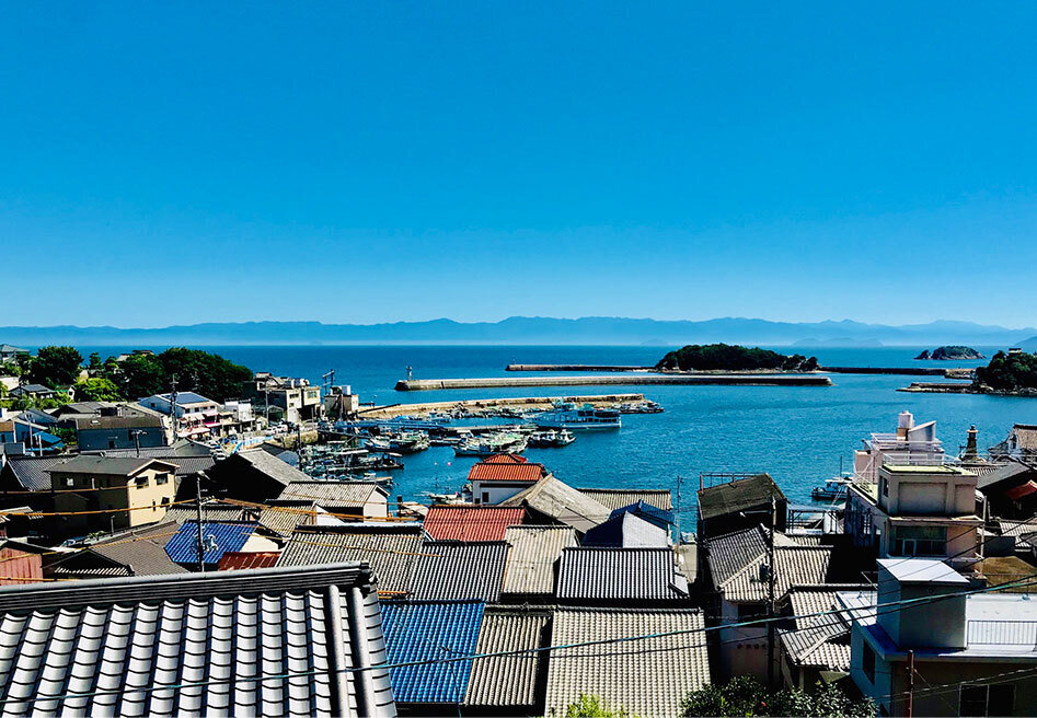 瓦屋根が連なる鞆の浦の家並み.jpg